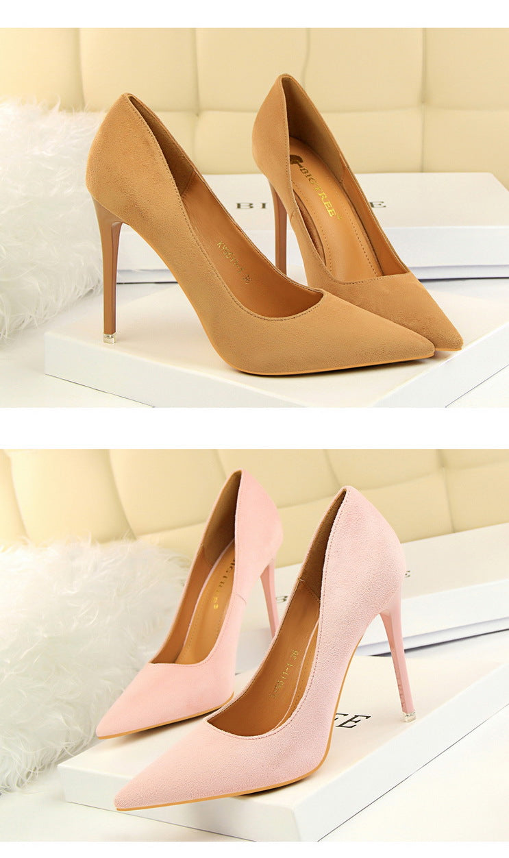 Sapatos de Salto Alto Clássicos BIGTREE para Mulheres, Sapatos de Escritório Sexy, Salto Stiletto, Moda Tamanhos Grandes, Sapatos de Salto Femininos, Cinza Verde