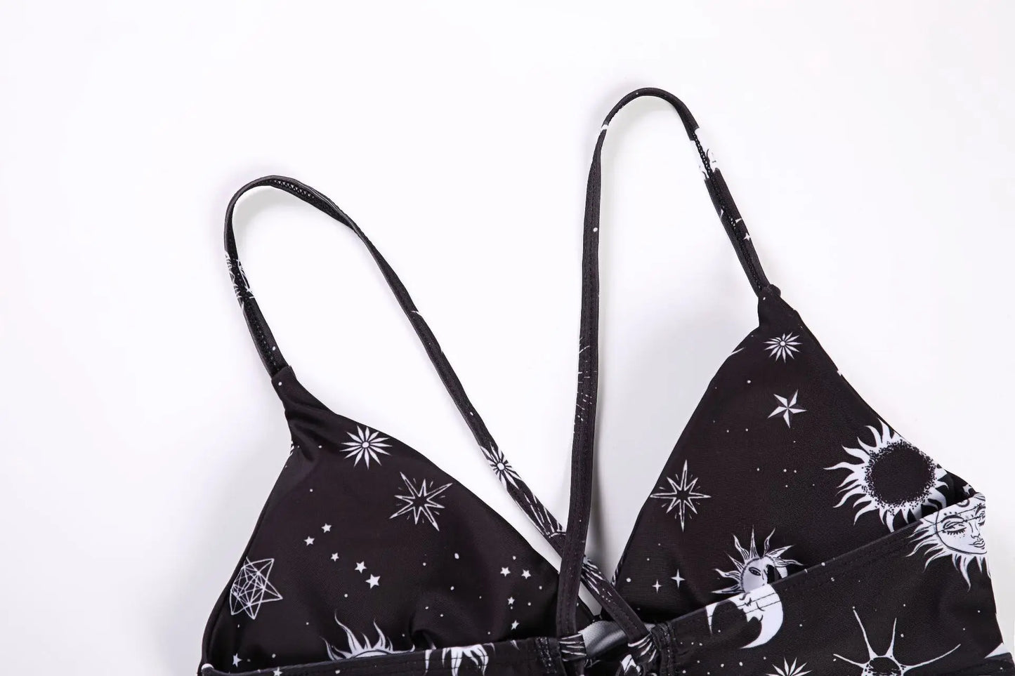 Conjunto de Biquíni Estampado de Girassol - Moda de Praia Sexy para Mulheres 2025 - Biquíni com Push Up e Almofada - Roupas de Banho - Maiô - Biquíni