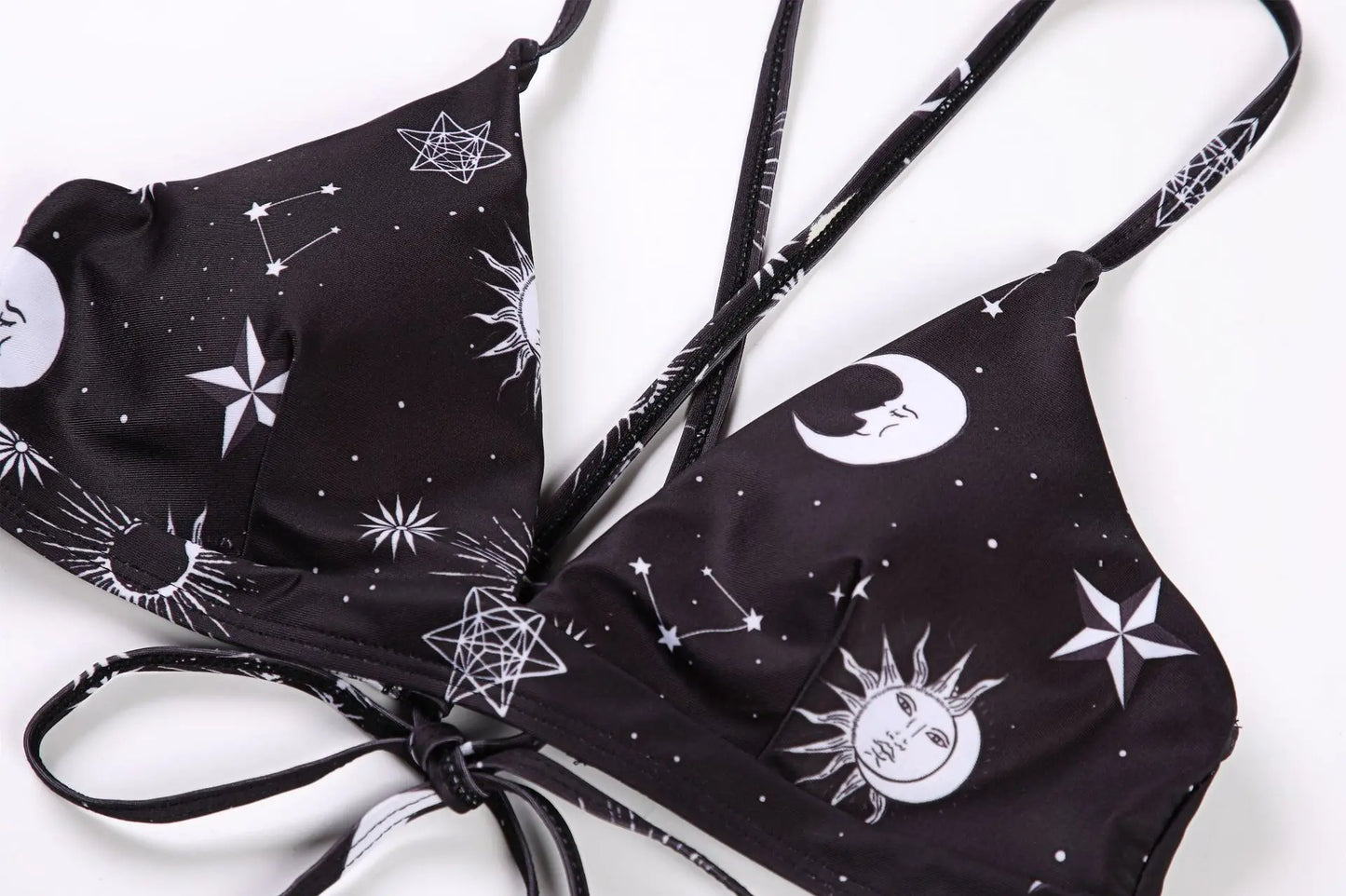 Conjunto de Biquíni Estampado de Girassol - Moda de Praia Sexy para Mulheres 2025 - Biquíni com Push Up e Almofada - Roupas de Banho - Maiô - Biquíni
