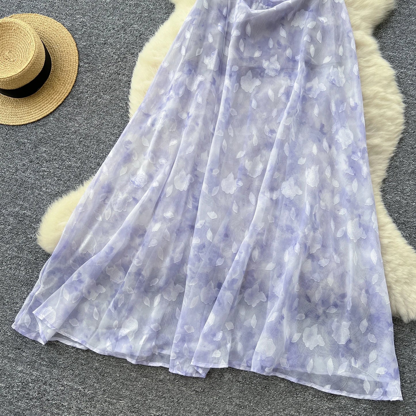 Vestido Midi Casual de Bandagem com Decote Quadrado Sexy de Verão para Mulheres, Vestido Sem Costas com Rede