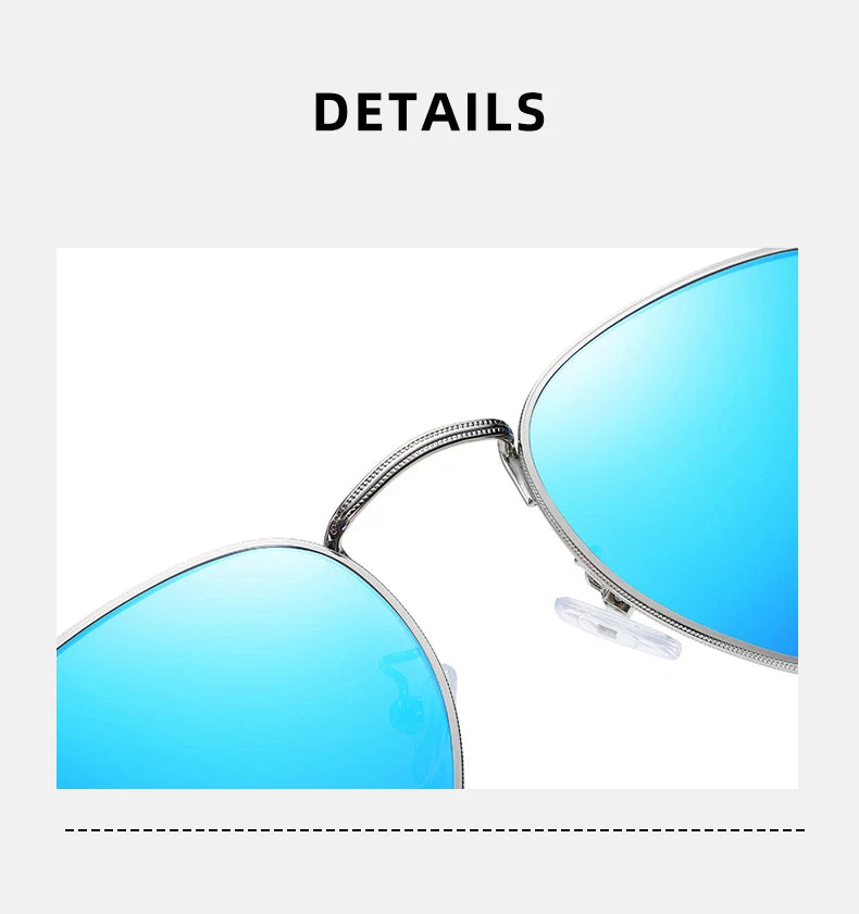 Óculos de Sol BARCUR Clássicos Retro Refletivos para Homens, Óculos de Sol Hexagonais com Armação de Metal, Óculos de Sol com Caixa.