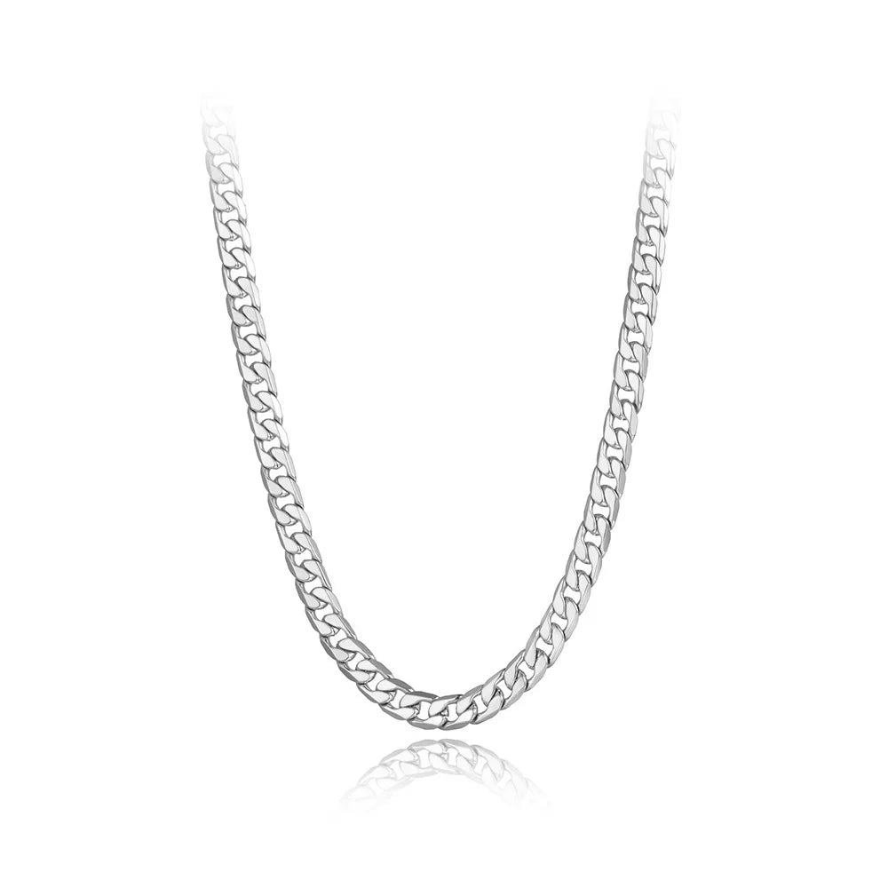 Colar em Cadeia de Aço Inoxidável Lokaer Punk 14 para Homens e Mulheres Hiphop/Rock, Choker Cubano Vintage N20301