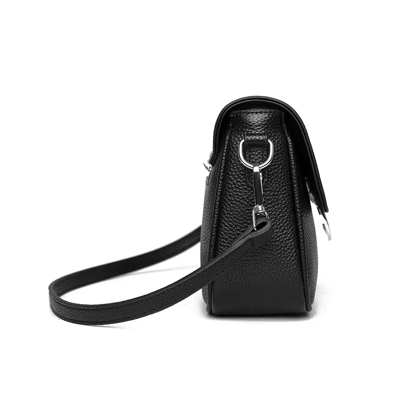 100% Genuine Leather Handbag 2025 Fashion Solid Color Female Shoulder Crossbody Bag Women bags Designer Cowhide Ladies Tote Bags