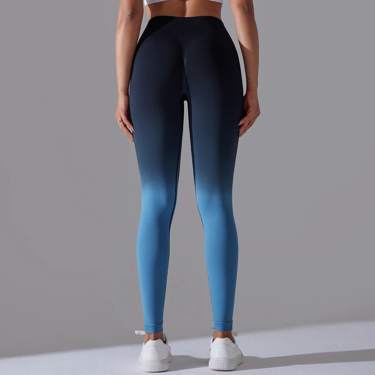 Leggings Seamless de Cintura Alta para Yoga, com Controle de Barriga e Efeito Bumbum, Leggings para Exercício e Esportes, Apertadas para Mulheres