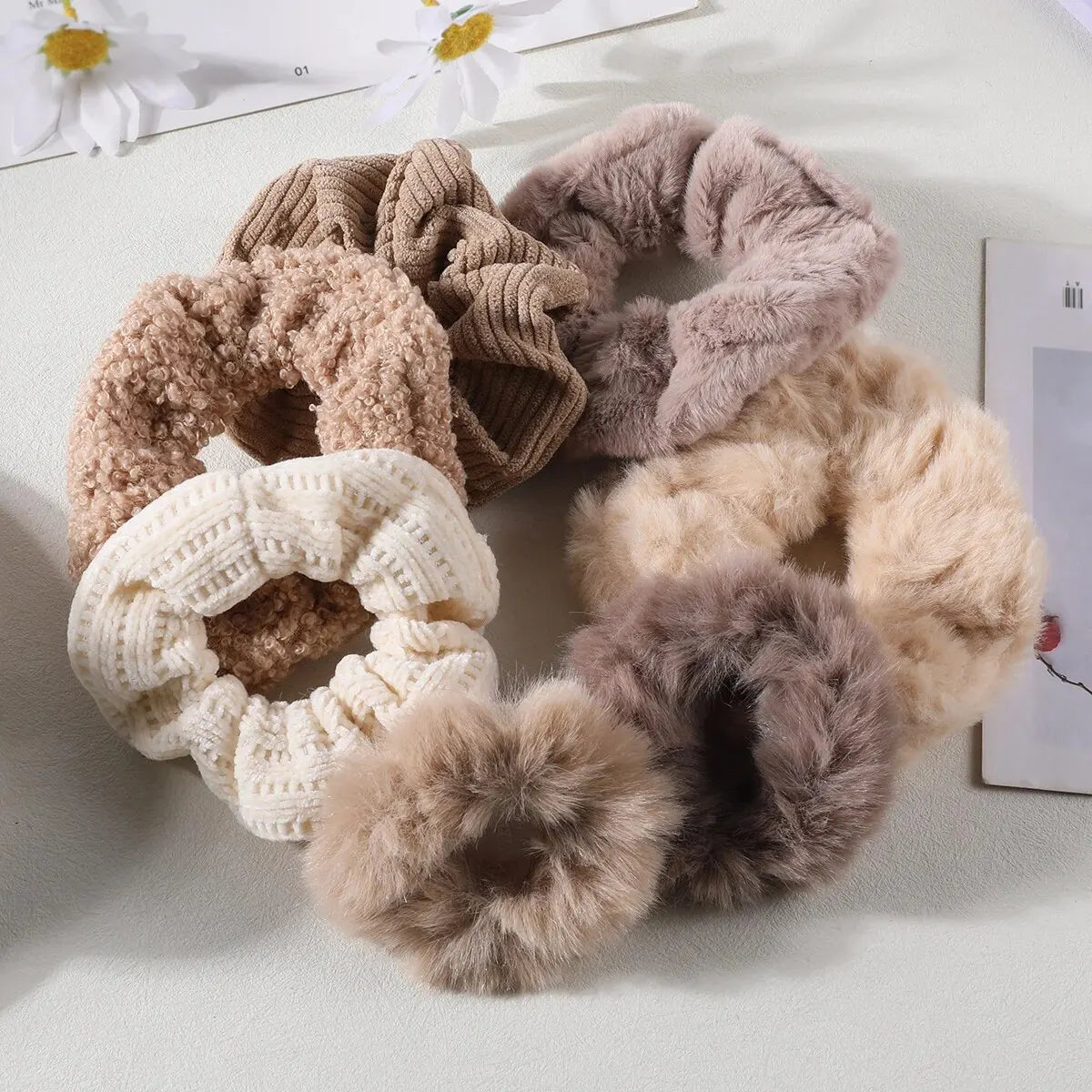 Conjunto de 7/21 peças de presilhas de cabelo para mulheres - Conjunto de elásticos de cabelo macios sólidos para meninas, suportes de coque, bandas de borracha, amarras de cabelo, acessórios para cabelo