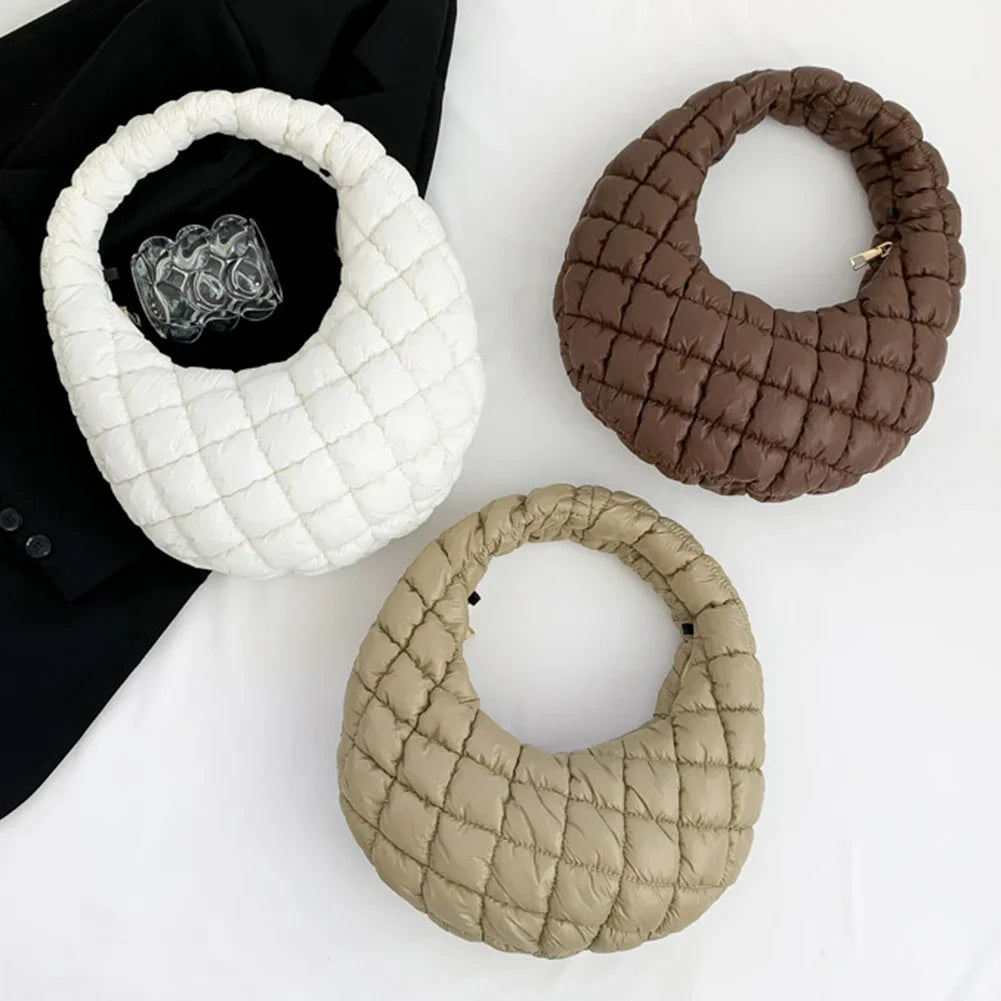 Fashion Quilted Shoulder Bags for Women Handbag Mini Cloud Pleated Bags Puffer Dumpling Bag Girl Luxury Tote Bags Top Handle Bag