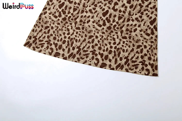 Vestido de Verão Sexy com Estampa de Onça Puss Estranha para Mulher, Com Decote Colarinho, Alças Finas, Costas Descobertas, Rendas, para Festas e Clube, Vestidos Justos