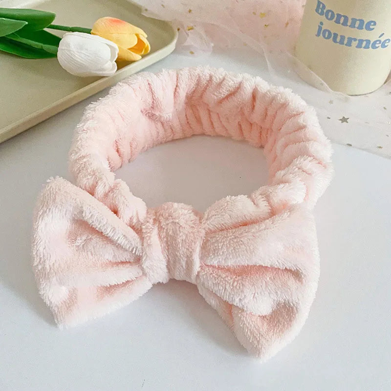 Faixas para Lavar o Rosto para Mulheres e Meninas - Faixas de Pulso Reutilizáveis para Spa, Toalha de Microfibra Macia, Faixas de Cabelo em Rede, Faixas de Suor para Corrida e Esporte