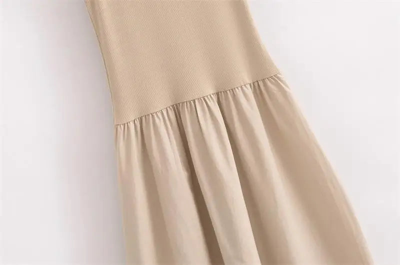 Vestidos de Verão Femininos 2025 Novo Chic Slim Simples Elegante Vestido de Férias Rua Feminino Confortável Vestido de Viagem Jovem