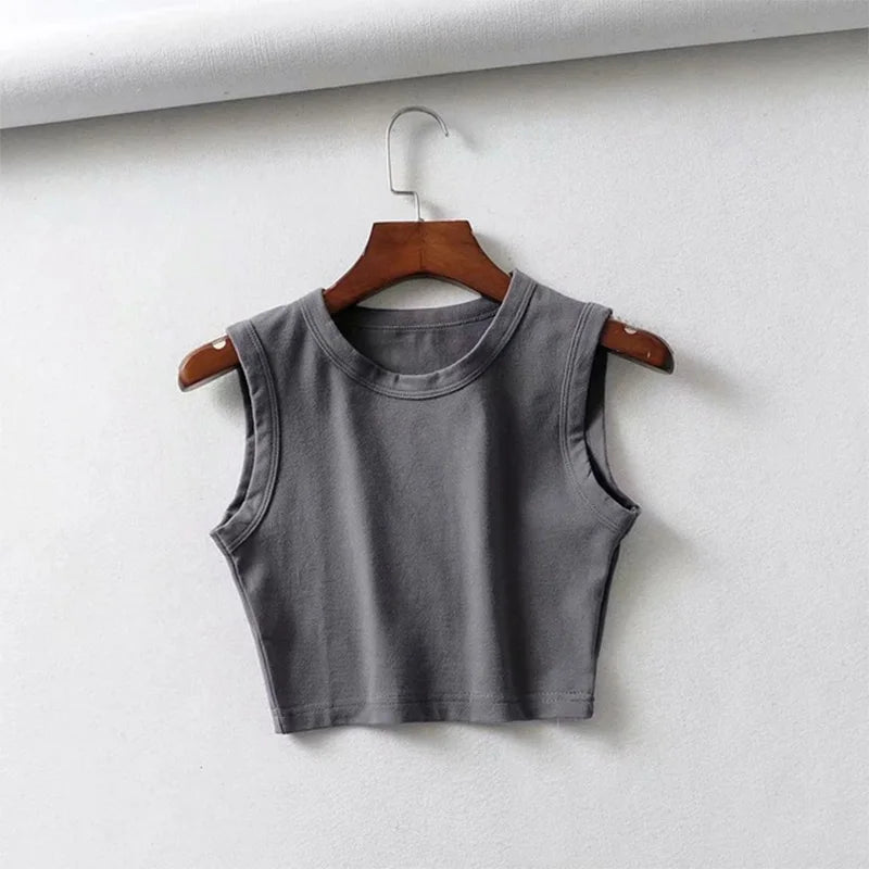 blusas cropped brancas vintage de verão para mulheres, top sexy em estilo punk biker preto, top cropped sem mangas feminino de streetwear coreano