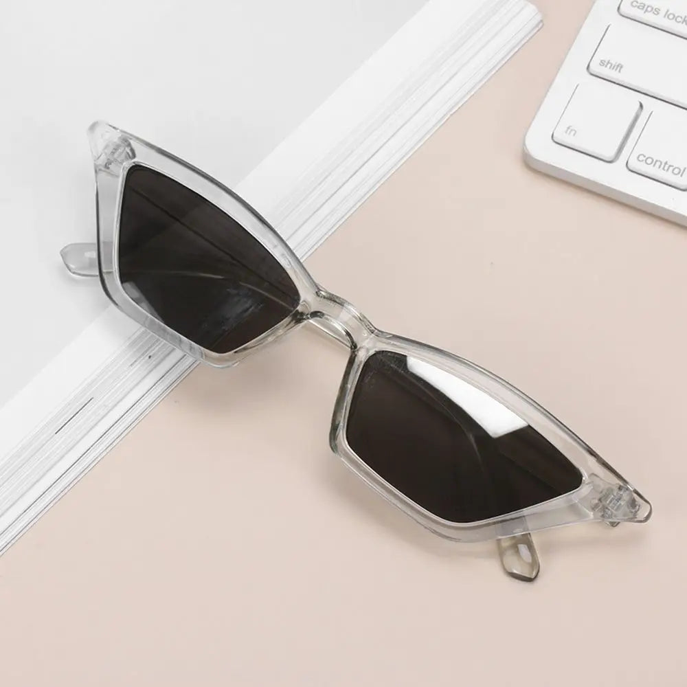 Novos Óculos de Sol Pequenos Cat Eye para Mulheres, Moda, Lentes Gradientes, Óculos de Sol Triangulares Femininos para Festas, Acessórios de Óculos UV400