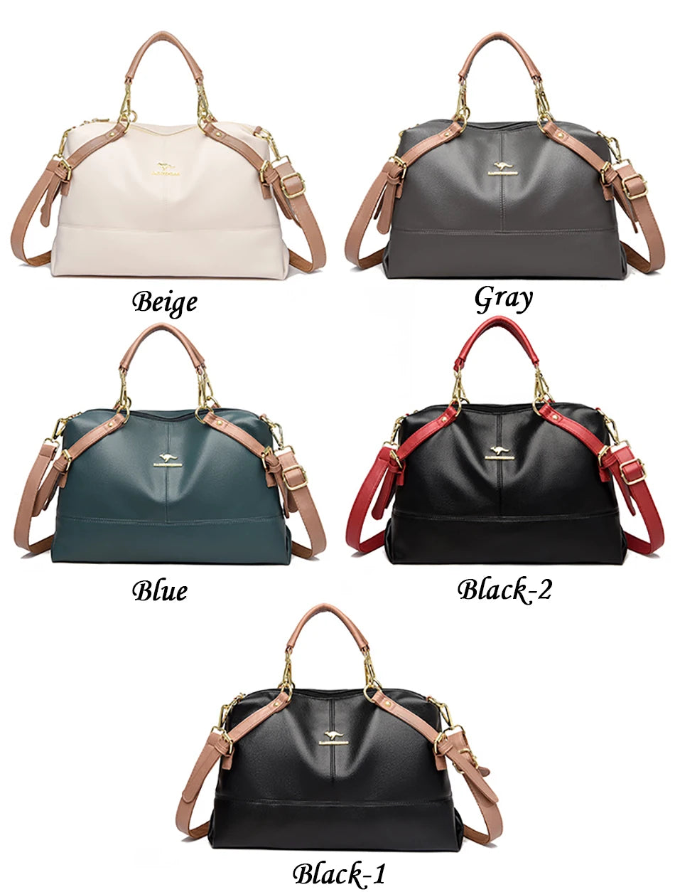 Elegrant Women's Handbags Premium Leather Large Capacity Women's Large Capacity Handbag Women's Casual Handbags Bolsa 2022 New