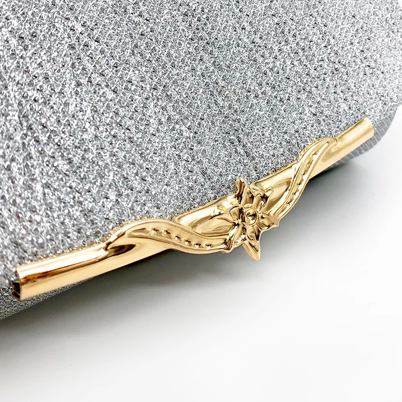 Fashion Women Evening Bag Brand Party Banquet Glitter Bag For Ladies Wedding Clutches Handbag Shoulder Bag Chain Bolsas Mujer