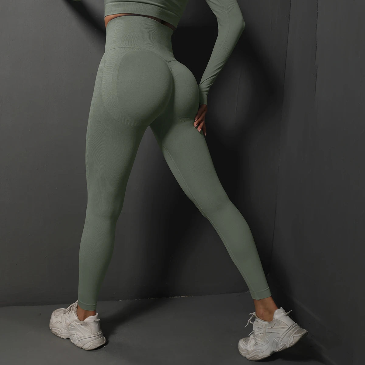 Leggings de Ginástica Sem Costura para Mulheres, Calças de Yoga Sexy, Leggings de Cintura Alta para Levantar o Bumbum, Roupas Esportivas Femininas, Vestuário de Fitness