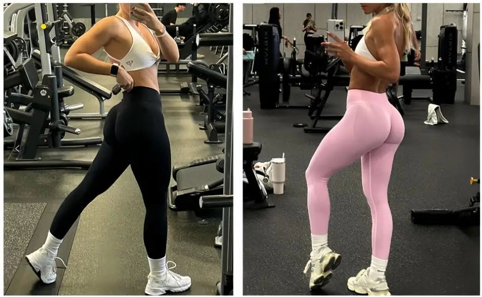Leggings de Yoga Sem Costura YEAE para Mulheres, Calças de Fitness Atléticas para Levantamento de Bumbum, Leggings de Compressão para Academia, Roupa Ativa para Treinos.
