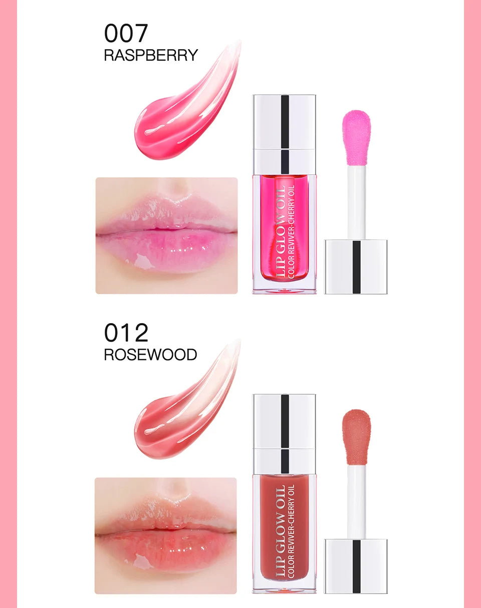 Balm Labial Hidratante Óleo Labial Original Cuidados com os Lábios Benetitnt para Lábios Aumento Esfoliante Brilho Oleoso Aumentador Rosa