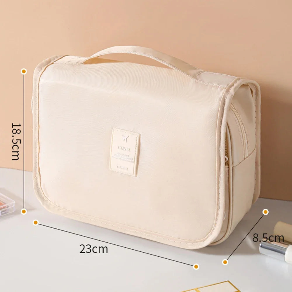 Travel Makeup Bag Waterproof Toiletries Organizer High Quality Women Neceser Bathroom Hook Wash Pouch Hook Makeup Storage Bag
