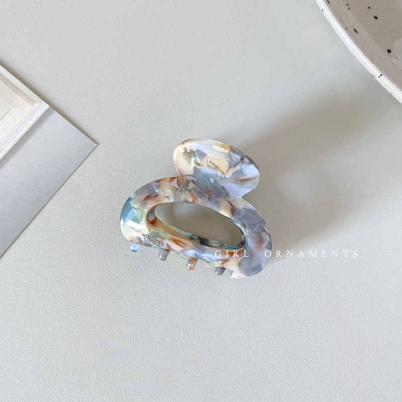 Clips de cabelo para mulheres novos em 2022, pequenos, de 4,5 cm, em acetato. Elegantes, coloridos e com design vazado. Acessórios de cabelo para meninas.