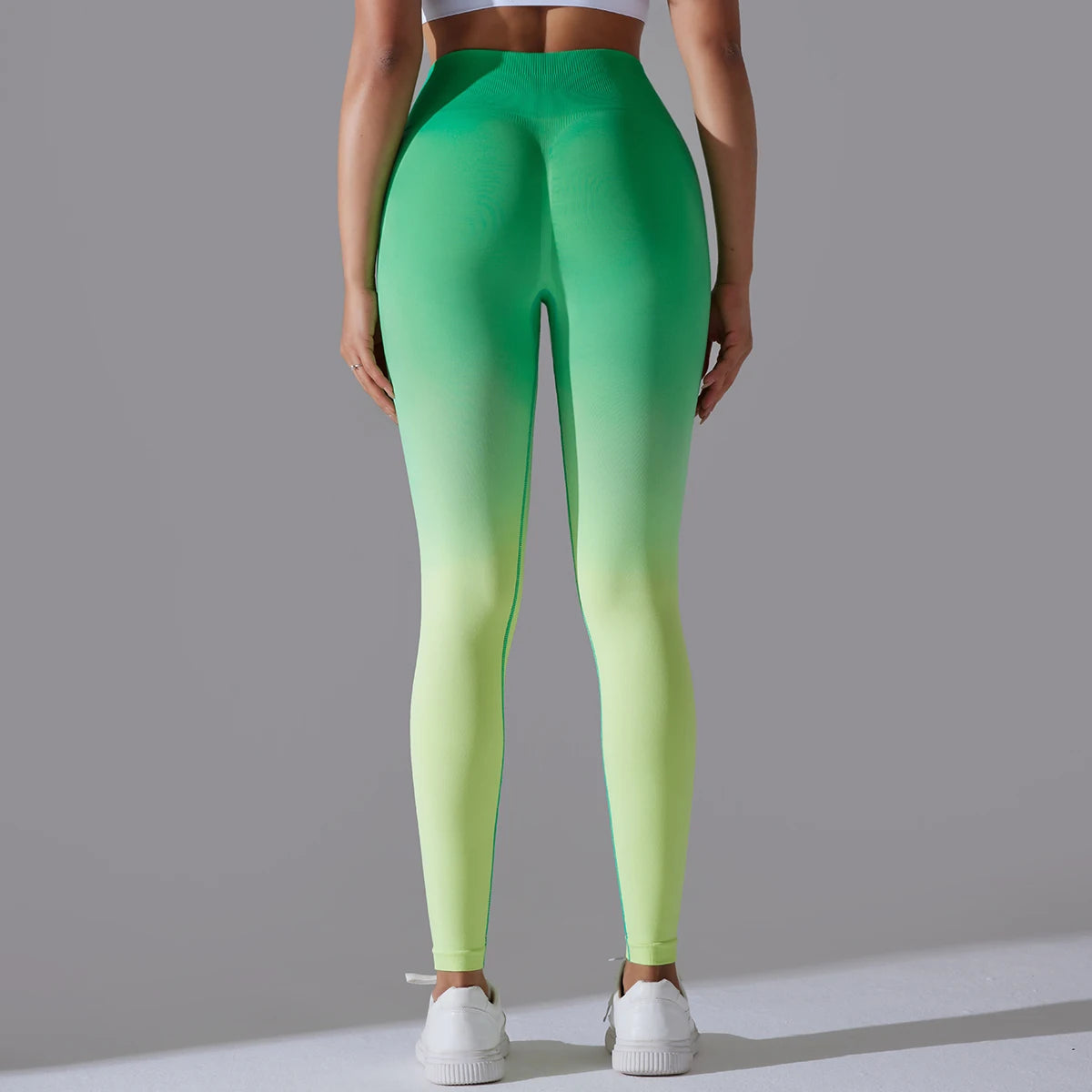 Leggings Seamless de Cintura Alta para Yoga, com Controle de Barriga e Efeito Bumbum, Leggings para Exercício e Esportes, Apertadas para Mulheres