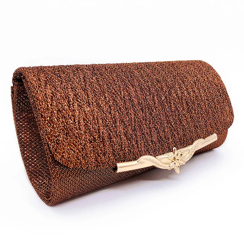 Fashion Women Evening Bag Brand Party Banquet Glitter Bag For Ladies Wedding Clutches Handbag Shoulder Bag Chain Bolsas Mujer