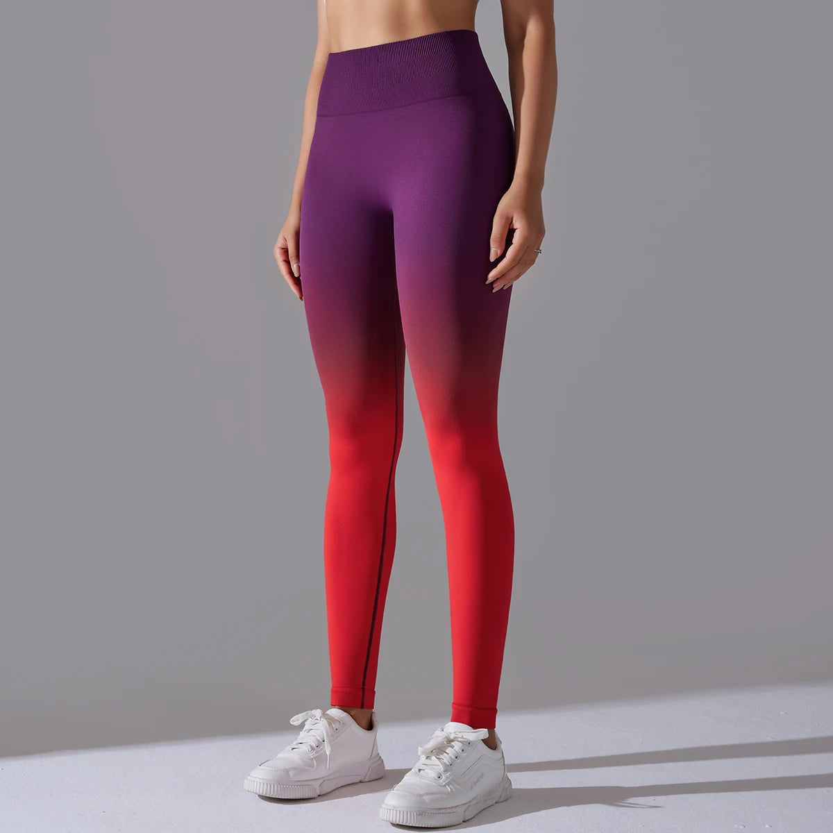 Leggings Seamless de Cintura Alta para Yoga, com Controle de Barriga e Efeito Bumbum, Leggings para Exercício e Esportes, Apertadas para Mulheres