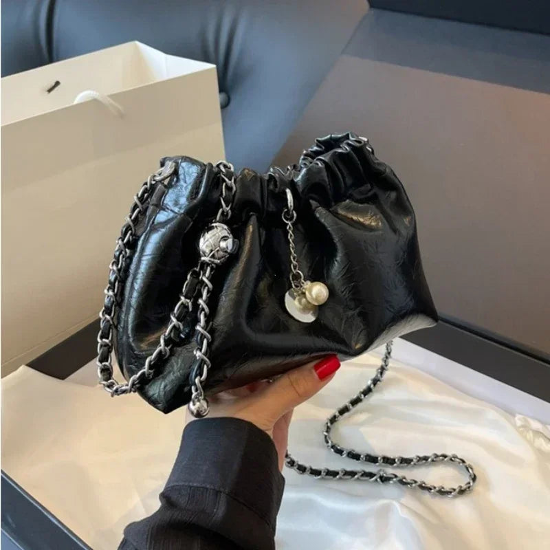 Women Y2K Millennium Bag  New High Sense Shoulder Bags Summer Chain Bag Fashion Bucket Bag Messenger Bags Purses Handbags 2024