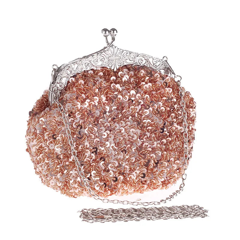 New Luxury Colorful Sequins Bag for Women's Shoulder Bag Designer Chain Tote Crossbody Dinner Bag Purses Handbags Satchel