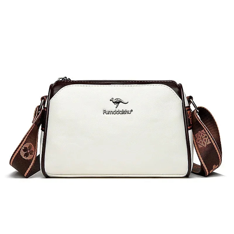 Women High Quality Soft Leather Shoulder Bags Luxury Designer Purses Crossbody Bag Ladies Vintage Messenger Commuting Sac A Main