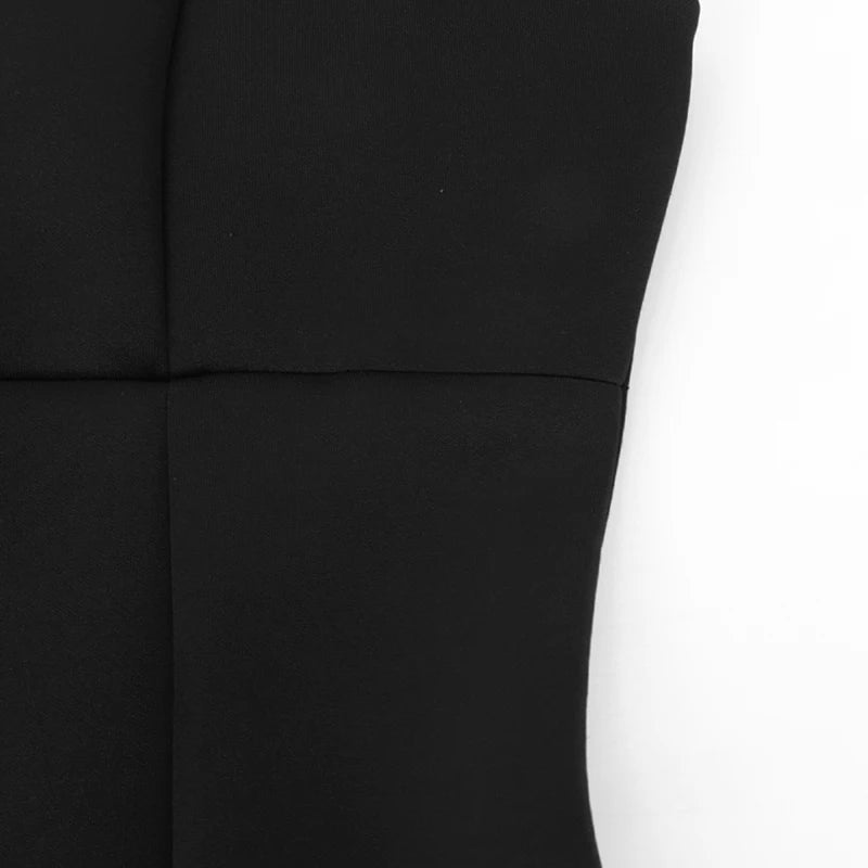 Vestido A-Line Sexy para Mulheres, Novo, Sólido, Sem Mangas, Ombros à Mostra, Vestidos Justos, Moda Elegante para Festa e Balada