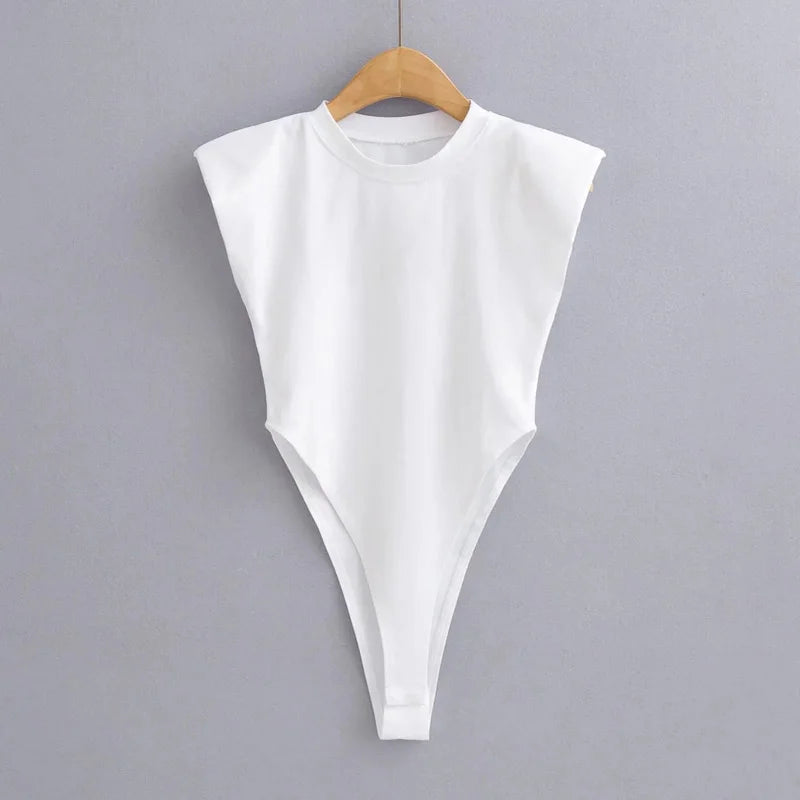 Mangas dessaturadas sexy mulheres, macacão verão, bodycon com ombreiras, macacão preto sem mangas para mulheres brancas.