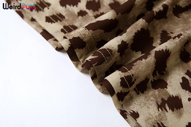 Vestido de Verão Sexy com Estampa de Onça Puss Estranha para Mulher, Com Decote Colarinho, Alças Finas, Costas Descobertas, Rendas, para Festas e Clube, Vestidos Justos
