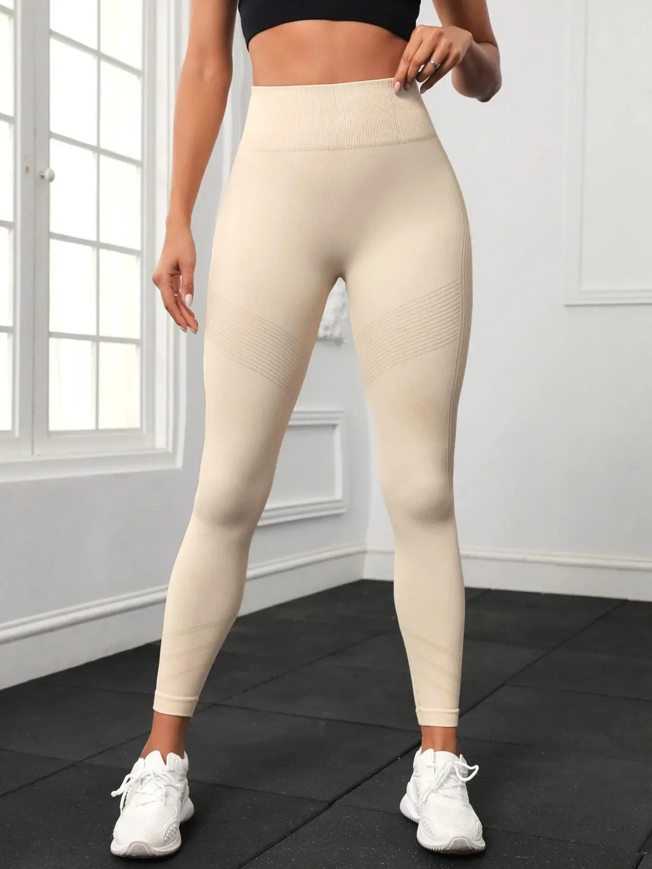 Leggings de Ginástica Sem Costura para Mulheres, Calças de Yoga Sexy, Leggings de Cintura Alta para Levantar o Bumbum, Roupas Esportivas Femininas, Vestuário de Fitness