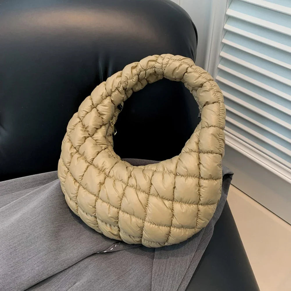 Fashion Quilted Shoulder Bags for Women Handbag Mini Cloud Pleated Bags Puffer Dumpling Bag Girl Luxury Tote Bags Top Handle Bag