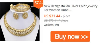 Conjunto de Joias em Ouro Dubai, Colar Cubano e Brincos para Mulheres, Jóias de Casamento para Noivas, Presente para Festa de Banquetet