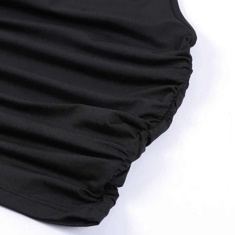 Top Crop Sem Costas Sexy Off Shoulder Halter para Mulheres, Vintage, Sem Mangas, Roupas Y2K para Clubes, Casual Feminino Verão 2024