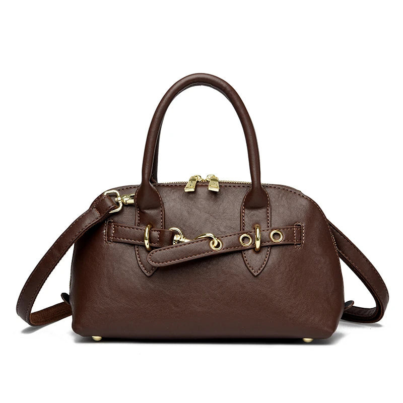 High Quality Leather Tote Bag Fashion Women Shoulder Messenger Bags Luxury Large Capacity Wear-resistant Handbag Female Sac