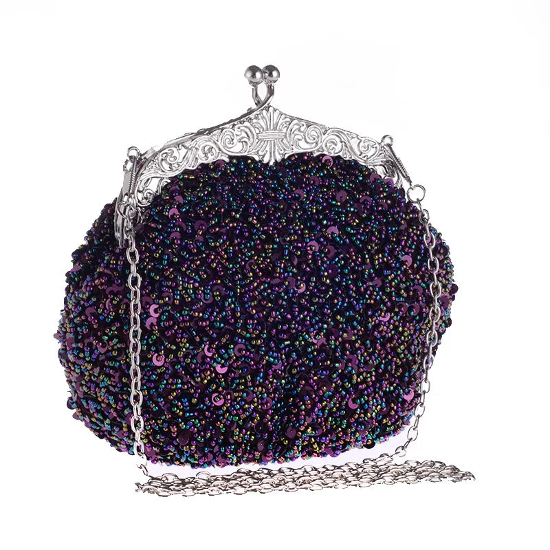New Luxury Colorful Sequins Bag for Women's Shoulder Bag Designer Chain Tote Crossbody Dinner Bag Purses Handbags Satchel