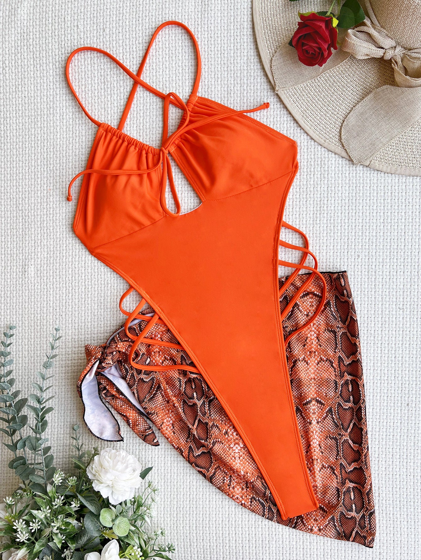 Maiô em duas peças com fio, com cobertura, biquíni sexy, maiô recortado alto, sem costas, roupa de praia para mulheres.