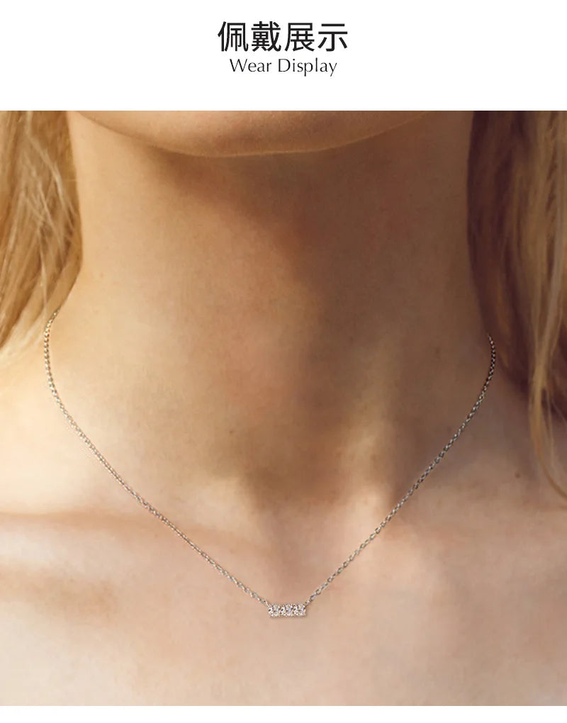 Colar de Mulher D Color com Pendente em Moissanite, Prata s925, Amarelo, Coleção Completa de Moissanite para Mulheres, Colar de Luxo com Pendente em Moissanite para Mulheres