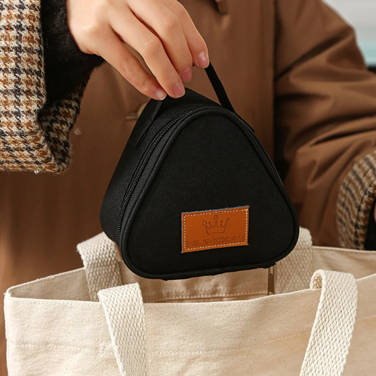 1pc Onigiri Bag Triangle Bento Bag Milk Sandwich Egg Breakfast Bag Insulation