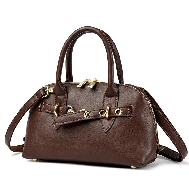 High Quality Leather Tote Bag Fashion Women Shoulder Messenger Bags Luxury Large Capacity Wear-resistant Handbag Female Sac