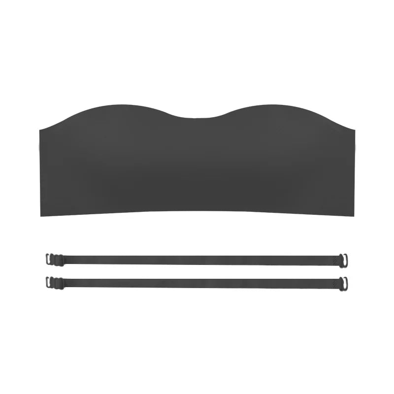Sem costura de uma peça Tube Tops Mulheres Almofadas Removíveis Intimates Básico Preto/Branco/Pele Womens Strapless Bra Bandeau Lingerie Sexy