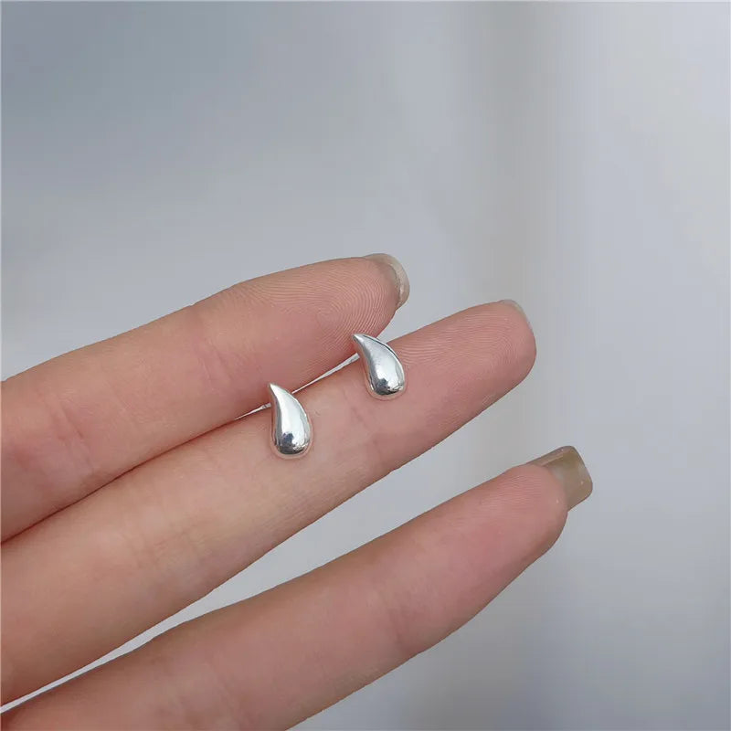 Minimalism Heart Earring 925 Silver Needle Allergic Protection Mini Small Stud Earrings for Women Girls Jewellery Wholesale Gift