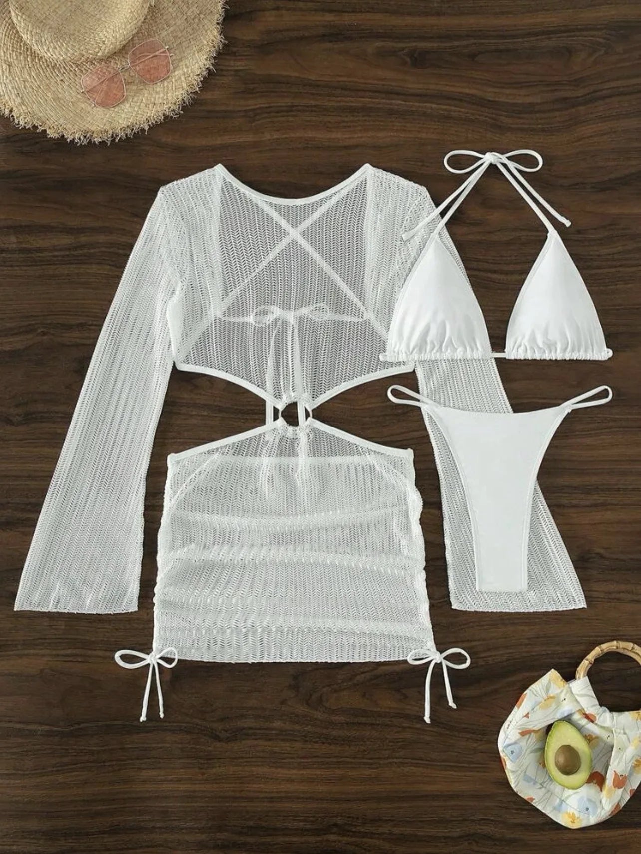 Biquínis Sexy 2025 Trajes de Banho Femininos Conjunto de Biquíni Brasileiro de Três Peças Roupas de Praia Trajes de Banho para a Piscina