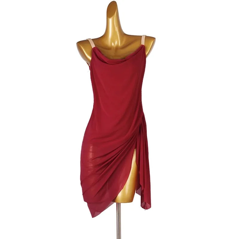 Fantasia Feminina para Competição de Dança Latina, Roupas para Performance, Vestidos de Palco, Roupas de Dança para Mulheres e Meninas, Top Feminino e Saia