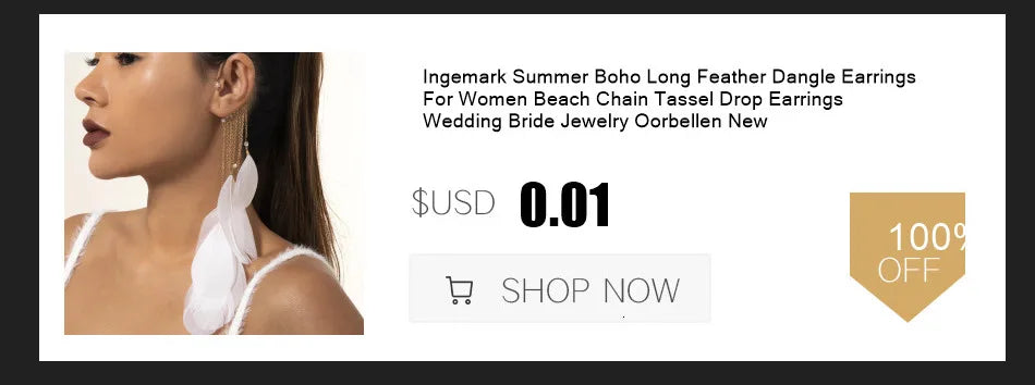 Brinco de Clip Geométrico com Pérolas Imitadas Ingemark Long Tassel Sem Perfurar Para Orelha Cuff Cartilagem Elegante Feminino Joia