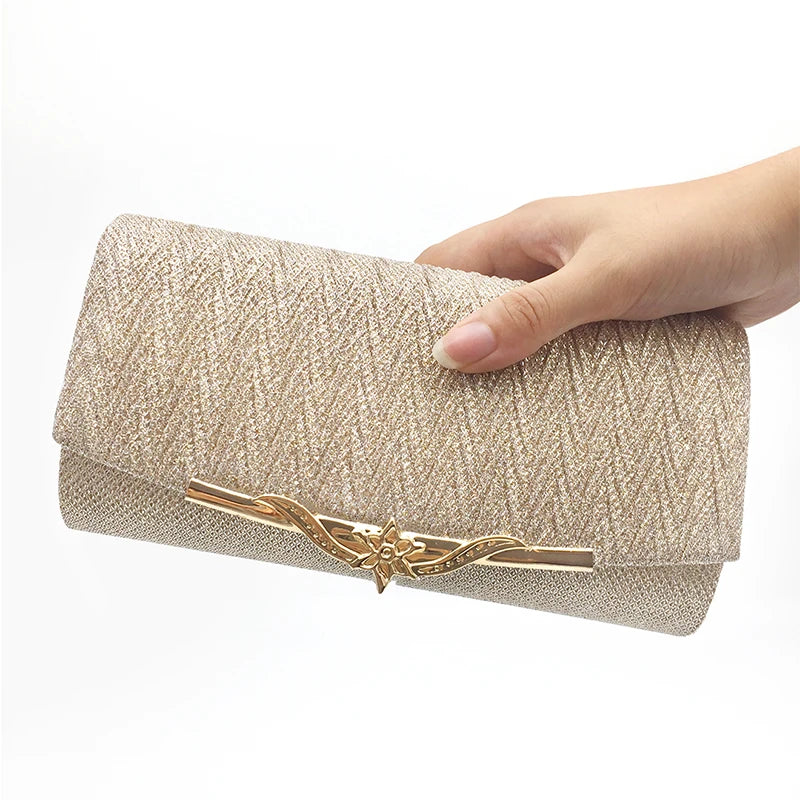 Fashion Women Evening Bag Brand Party Banquet Glitter Bag For Ladies Wedding Clutches Handbag Shoulder Bag Chain Bolsas Mujer