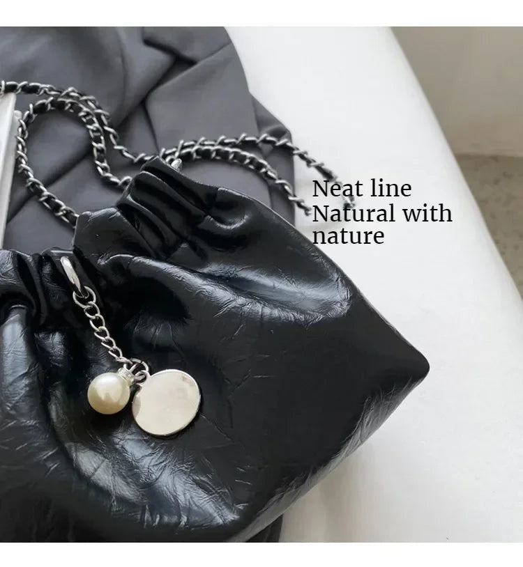 Women Y2K Millennium Bag  New High Sense Shoulder Bags Summer Chain Bag Fashion Bucket Bag Messenger Bags Purses Handbags 2024