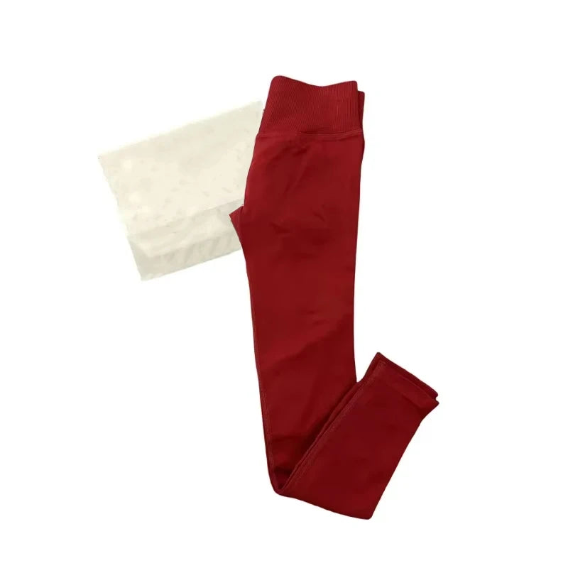 Leggings de Ioga Sem Costura para Mulheres Impact-Impact com Logo Branco, Leggings de Ginástica com Efeito de Levantamento de Bumbum, Leggings de Alta Elasticidade para Fitness