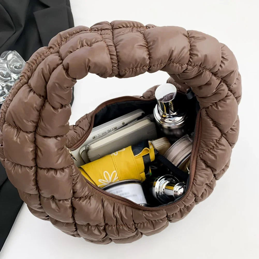 Fashion Quilted Shoulder Bags for Women Handbag Mini Cloud Pleated Bags Puffer Dumpling Bag Girl Luxury Tote Bags Top Handle Bag